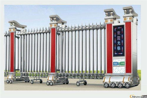 武清區運河西街電動伸縮門 電動門維修換控制器